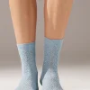 Calcetines Cortos con Lino Calado