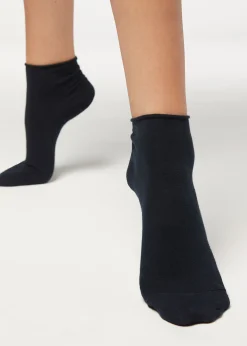 Calcetines Cortos de Algodón Sin Puño