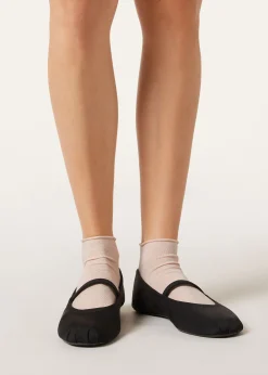 Calcetines Cortos de Algodón Sin Puño