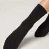 Calcetines cortos de algodón sin puños