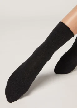 Calcetines cortos de algodón sin puños