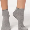 Calcetines Cortos de Algodón Sin Puño