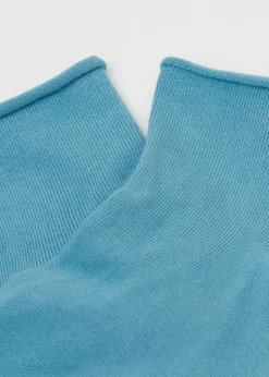 Calcetines Cortos de Algodón Sin Puño