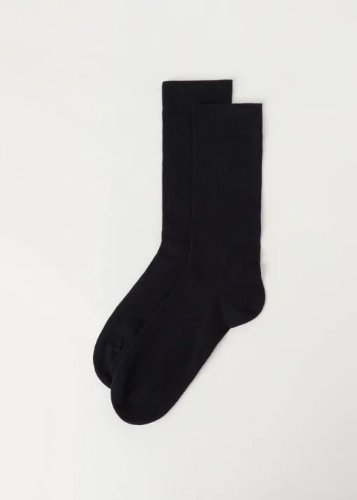 Calcetines Cortos de Canalé de Hombre