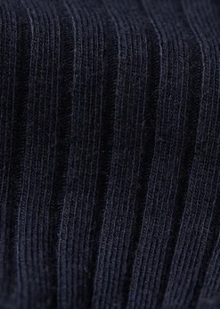 Calcetines Cortos de Canalé  con Cashmere