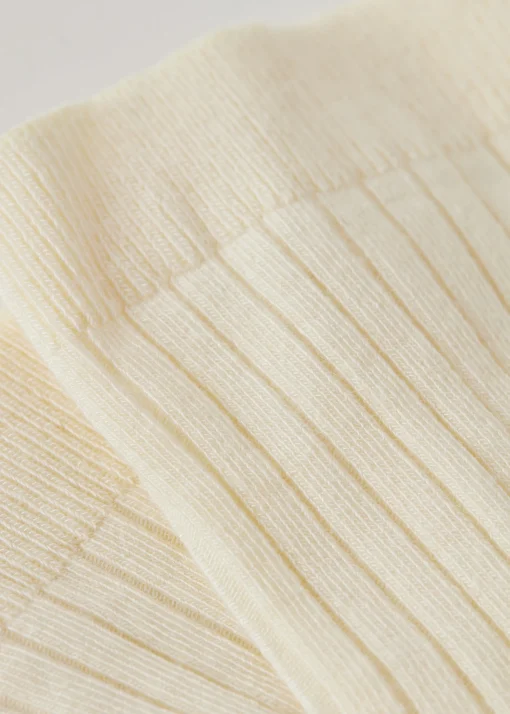 Calcetines Cortos de Canalé  con Cashmere