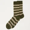 Calcetines Cortos de Rayas de Hombre
