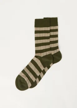 Calcetines Cortos de Rayas de Hombre