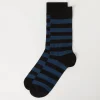 Calcetines Cortos de Rayas de Hombre