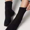 Calcetines Cortos en Hilo de Escocia Sin Puño