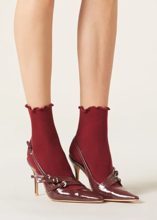 Calcetines Cortos Glitter Borde Soft