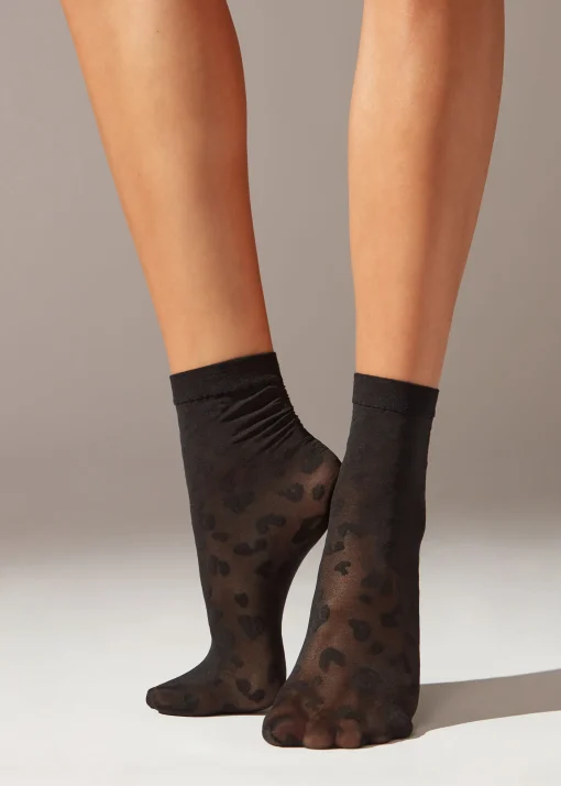Calcetines Cortos  Lycra Animal Print
