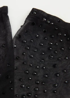 Calcetines Cortos Lycra Con Strass