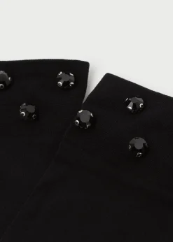 Calcetines Cortos Lycra Con Pedrería