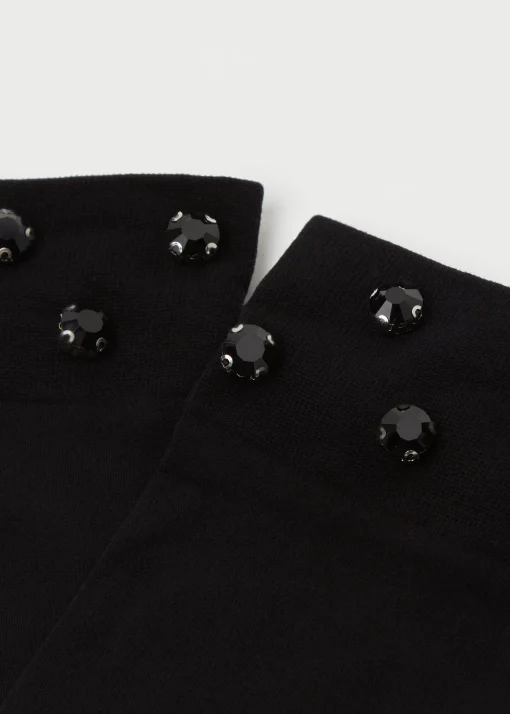 Calcetines Cortos Lycra Con Pedrería