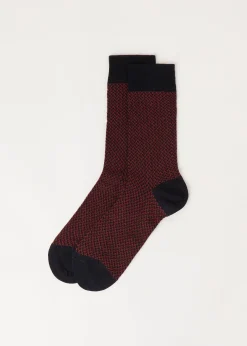 Calcetines Cortos Motivo Espiguilla de Hombre