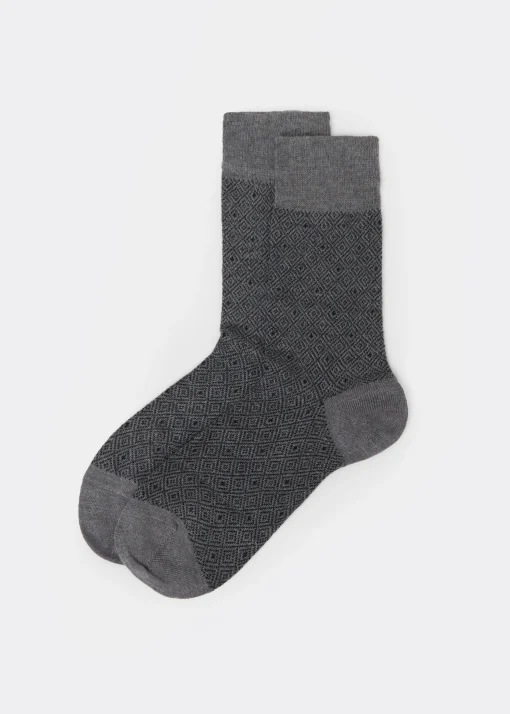 Calcetines Cortos Rombos Hombre