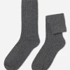 Calcetines de Canalé de Hombre con Lana y Cashmere