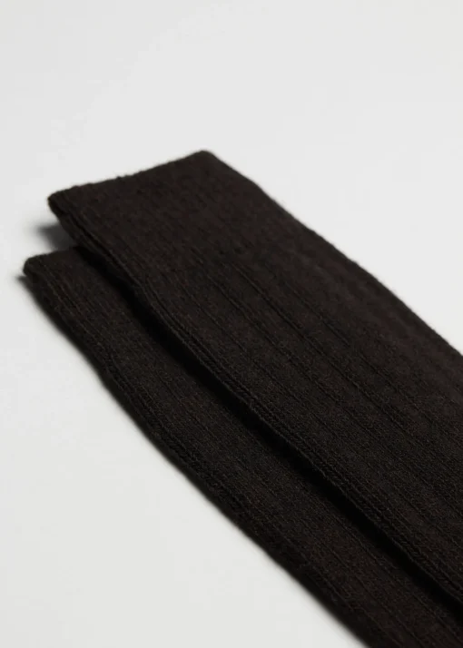 Calcetines de Canalé de Hombre con Lana y Cashmere