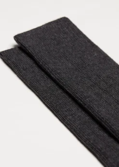 Calcetines de Canalé de Hombre con Lana y Cashmere