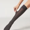 Calcetines Ejecutivos Largos en Microfibra 30 Deniers