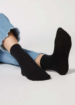 Calcetines en Lana y Algodón Sin Puño