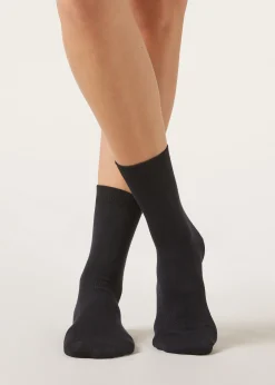 Calcetines en Lana/Algodón sin orillo