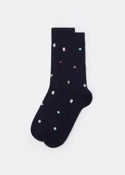 Calcetines Estampado Integral Hombre