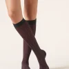 Calcetines Largos Algodón Estampado Espiga
