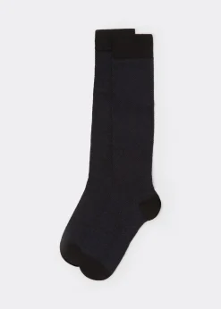 Calcetines Largos Algodón  Microestampados/Lunares