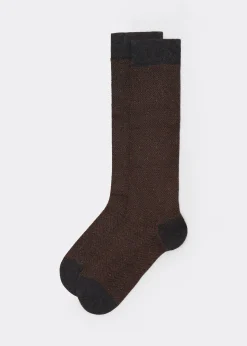 Calcetines Largos Algodón  Microestampados/Lunares