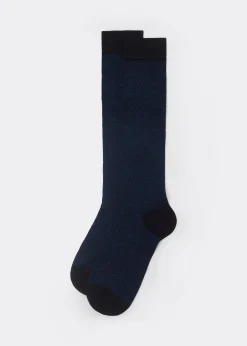 Calcetines Largos Algodón  Microestampados/Lunares