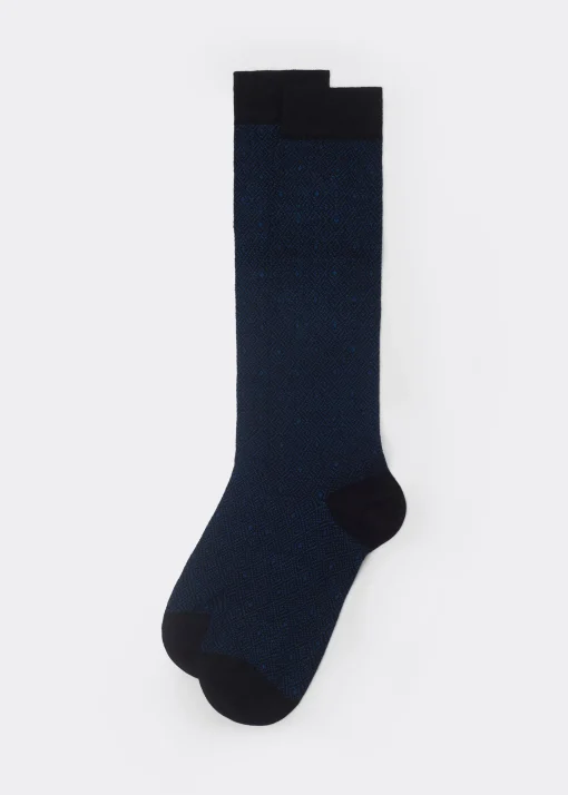 Calcetines Largos Algodón  Microestampados/Lunares