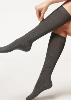 Calcetines Largos Cashmere Con Glitter