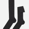 Calcetines Largos Con Canalé De Hombre Con Lana y Cashmere