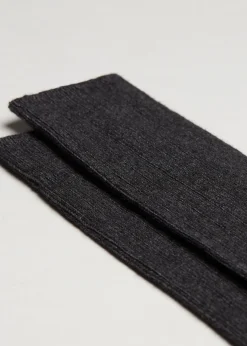Calcetines Largos Con Canalé De Hombre Con Lana y Cashmere