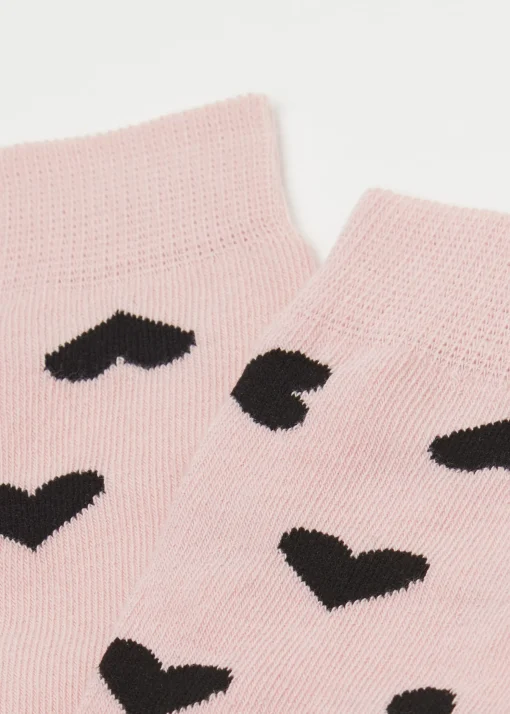 Calcetines Largos Corazones Niños