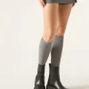 Calcetines Largos De Canalé Con Lana y Cashmere