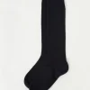 Calcetines Largos de Canalé para Hombre