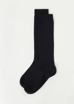 Calcetines Largos de Canalé para Hombre