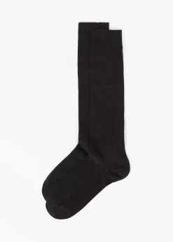 Calcetines Largos de Canalé para Hombre