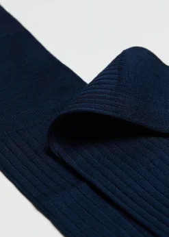 Calcetines Largos De Canalé  De Hombre En Hilo De Escocia