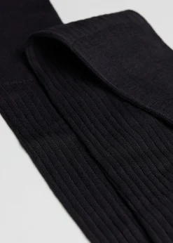 Calcetines Largos De Canalé  De Hombre En Hilo De Escocia