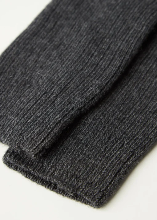 Calcetines Largos De Canalé Con Lana y Cashmere