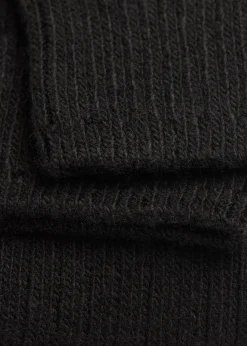 Calcetines Largos De Canalé Con Lana y Cashmere