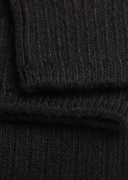 Calcetines Largos De Canalé Con Lana y Cashmere
