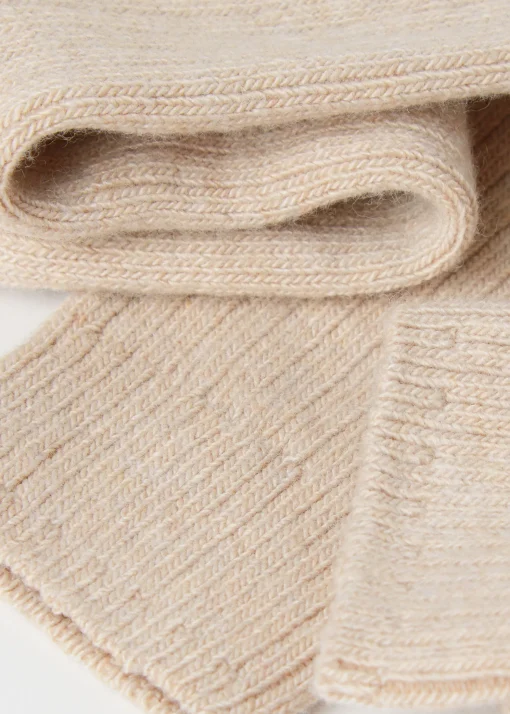 Calcetines Largos De Canalé Con Lana y Cashmere