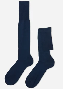 Calcetines Largos de Hombre en Hilo de Escocia