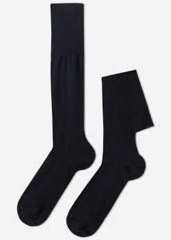 Calcetines Largos de Hombre en Hilo de Escocia