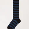 Calcetines Largos de Rayas de Hombre